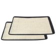 Yeldou 2Pcs Cat Scratching Mat,Natural Sisal Sofa Shield Pet Furniture Cover Washable and Durable,Adhesive Pet Scratch Guard for Sofa Wall Mattress Car Seat Protect Discount