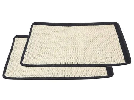 Yeldou 2Pcs Cat Scratching Mat,Natural Sisal Sofa Shield Pet Furniture Cover Washable and Durable,Adhesive Pet Scratch Guard for Sofa Wall Mattress Car Seat Protect Discount