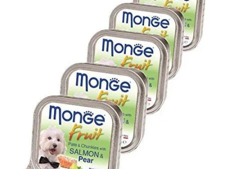 Monge Fruit - Pate and Chunkies with Salmon and Pear(Pack of 5) Cheap