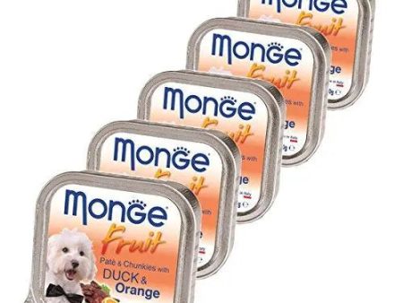 Monge Fruit - Pate and Chunkies with Duck and Orange(Pack of 5) Online Sale