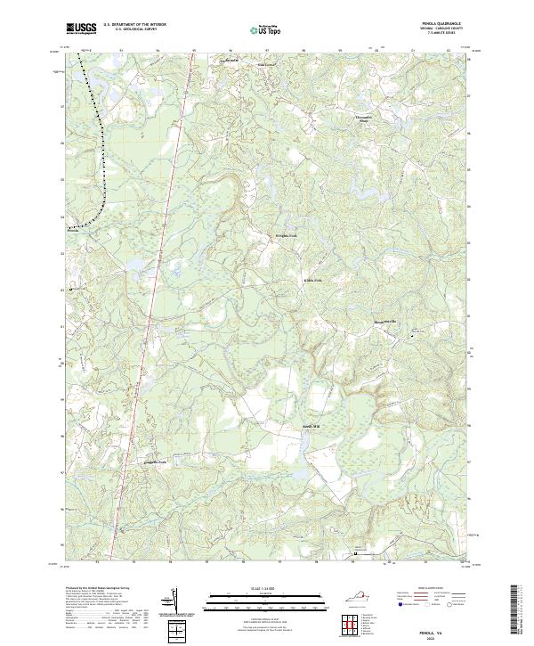 US Topo 7.5-minute map for Penola VA Online Hot Sale