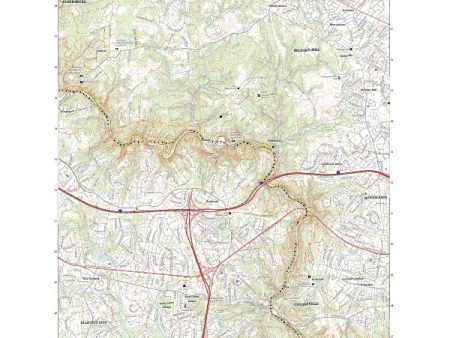 US Topo 7.5-minute map for Ellicott City MD on Sale