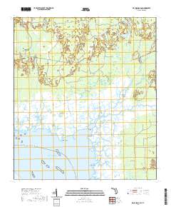 USGS US Topo 7.5-minute map for Waccasassa Bay FL 2021 Online now