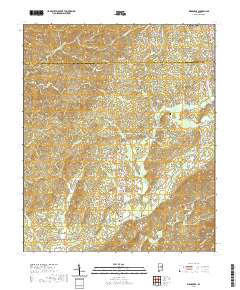 USGS US Topo 7.5-minute map for Weogufka AL 2020 For Discount