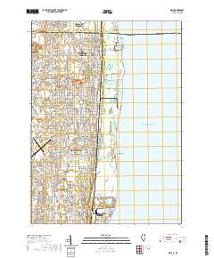 USGS US Topo 7.5-minute map for Zion ILWI 2021 Fashion