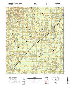 USGS US Topo 7.5-minute map for Wilma FL 2021 Supply