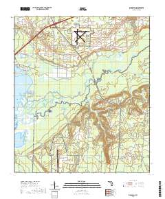 USGS US Topo 7.5-minute map for Ward Basin FL 2021 on Sale