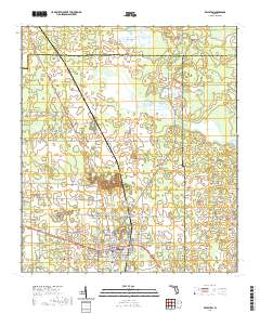 USGS US Topo 7.5-minute map for Williston FL 2021 For Sale