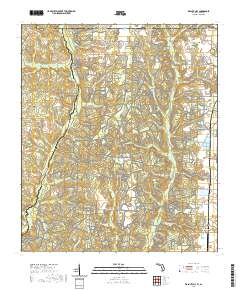 USGS US Topo 7.5-minute map for Walnut Hill FLAL 2021 For Discount