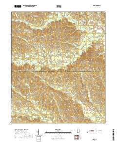 USGS US Topo 7.5-minute map for Ward AL 2020 For Discount