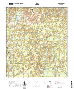 USGS US Topo 7.5-minute map for Woodville FL 2021 Fashion