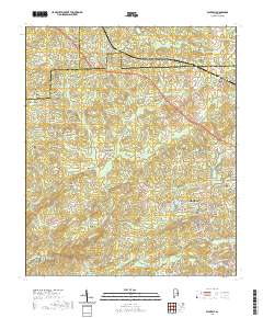 USGS US Topo 7.5-minute map for Waverly AL 2020 Fashion