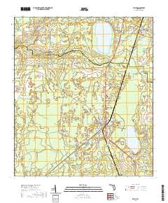 USGS US Topo 7.5-minute map for Waldo FL 2021 Sale