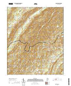 USGS US Topo 7.5-minute map for Wattsville AL 2020 Sale