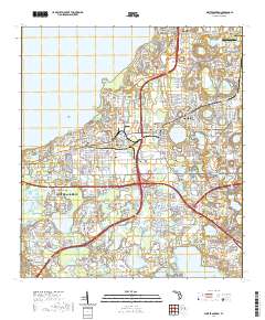 USGS US Topo 7.5-minute map for Winter Garden FL 2021 For Sale