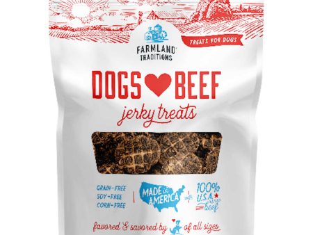 Farmland Traditions Dogs Love Beef Jerky Grain-Free Dog Treats 5oz (Exp 8 Jun) Sale