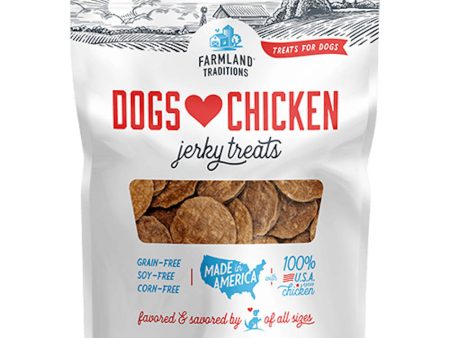 Farmland Traditions Dogs Love Chicken Jerky Grain-Free Dog Treats 6oz on Sale