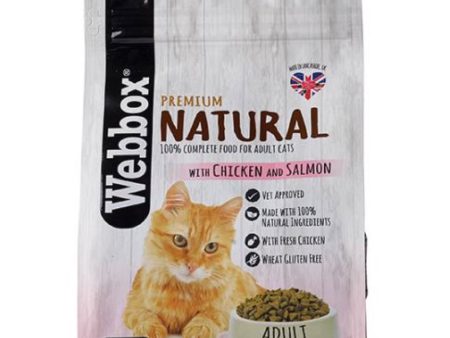 Webbox Natural Chicken & Salmon Adult Dry Cat Food Supply