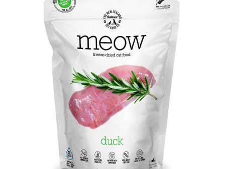 BUNDLE DEAL : MEOW Raw Duck Grain-Free Freeze Dried Raw Cat Food 280g Online now