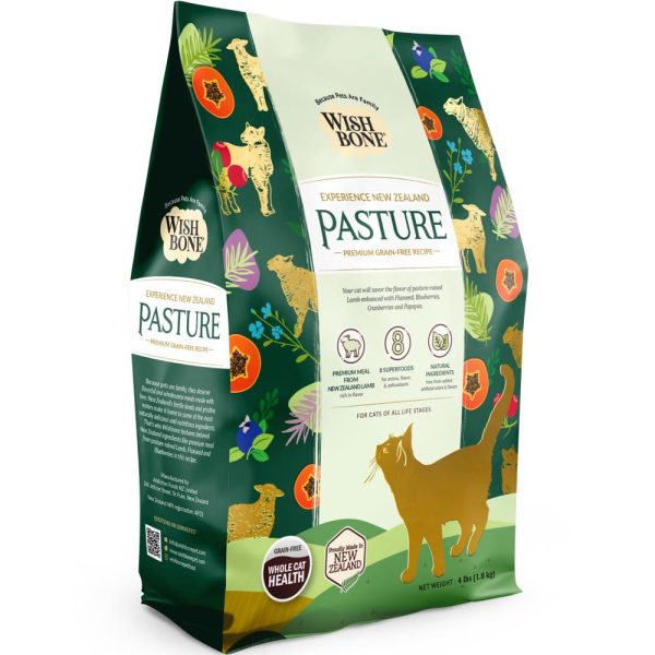 25% OFF: Wishbone Pasture Lamb & Chicken Grain-Free Dry Cat Food 4lb For Discount