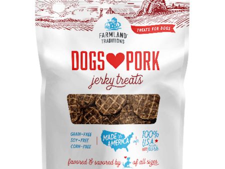 Farmland Traditions Dogs Love Pork Jerky Grain-Free Dog Treats 5oz (Exp 15 Jun) Hot on Sale