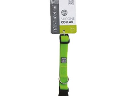 15% OFF: M-Pets Silicone Dog Collar (Green) Supply