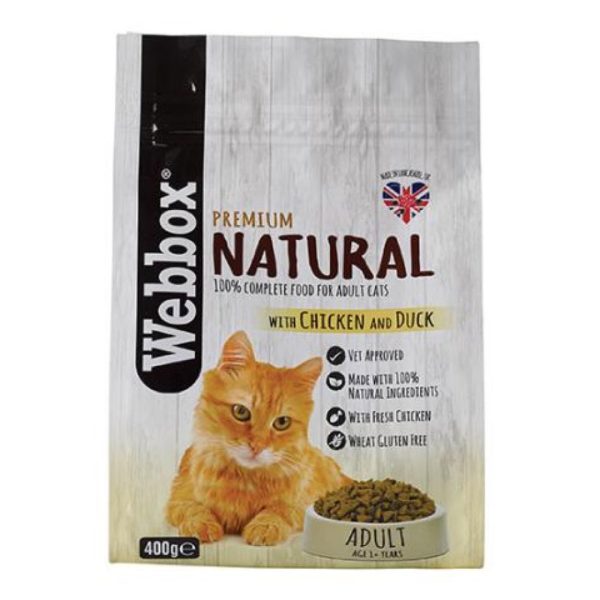 Webbox Natural Chicken & Duck Adult Dry Cat Food Supply