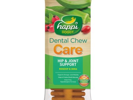 10 FOR $15: Happi Skippi (Doggy) Care Rosehip & Okra Hip & Joint Support Grain-Free Dental Dog Chew 25g For Sale