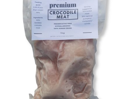 Alpha Origin Premium Boneless Crocodile Meat Frozen Raw Dog Food 1kg on Sale